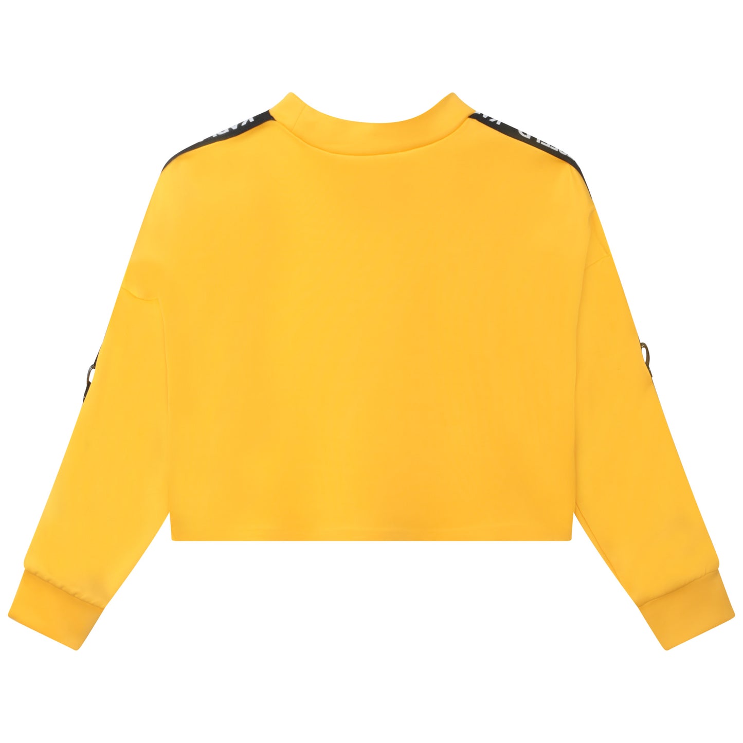 Karl Lagerfeld Girls Cropped Sweatshirt w/ Logo Tape on Sleeves