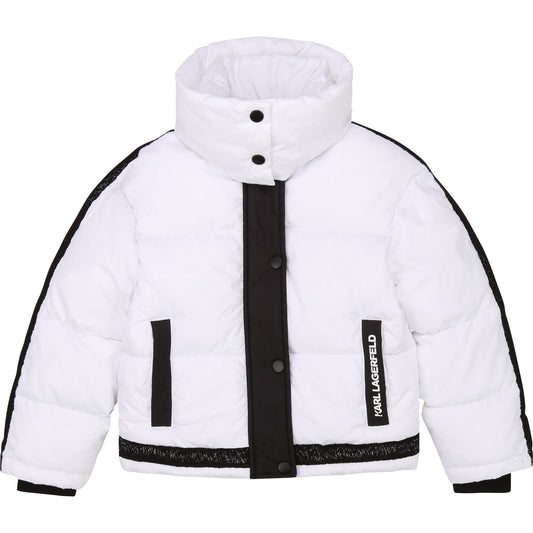 Karl Lagerfeld Colorblock Puffer Jacket