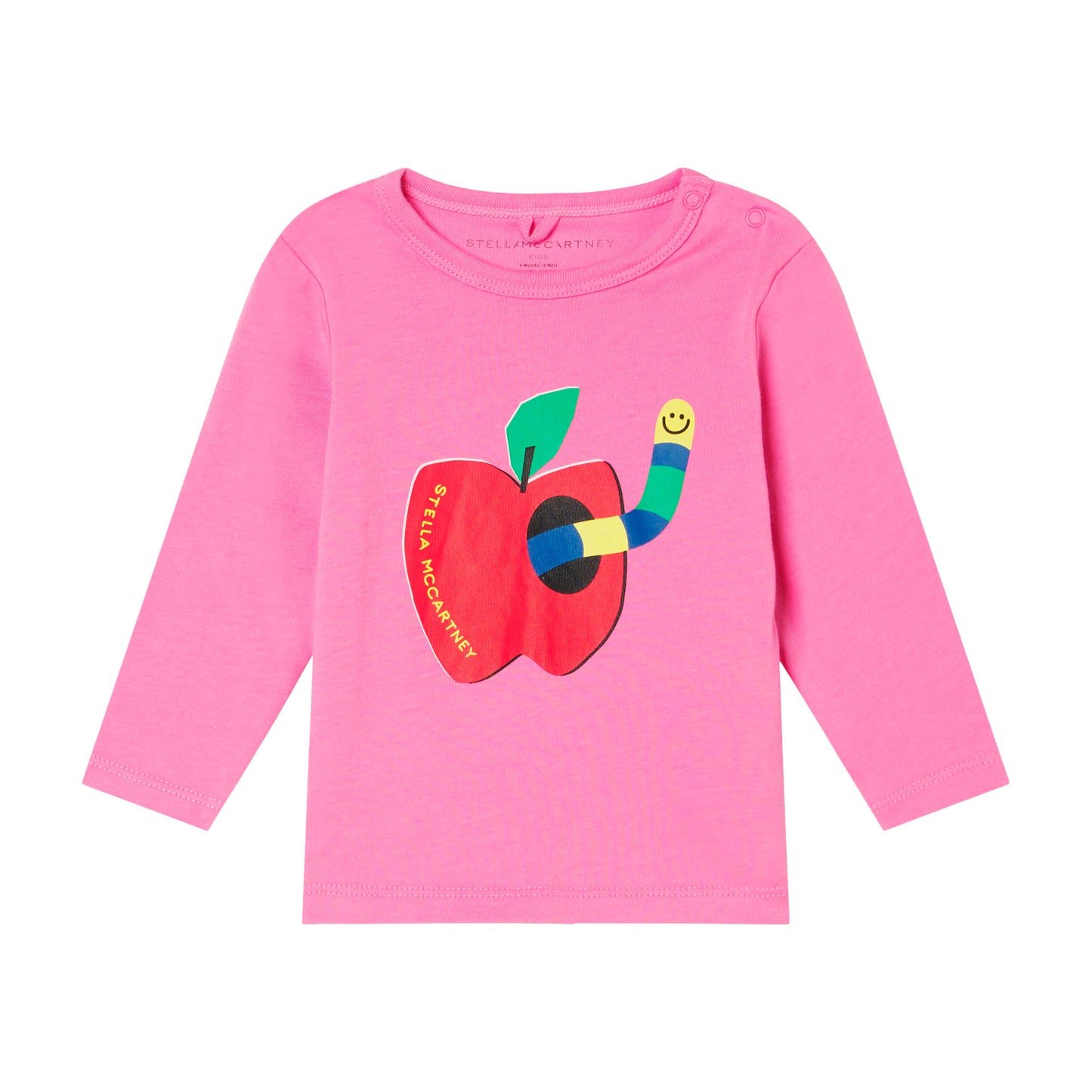 Stella McCartney Baby Girl LS Tee w/ Apple and Worm Print