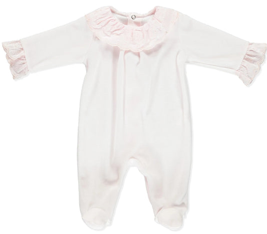 Purete du Babe 06-206 Lace Collar Footsie