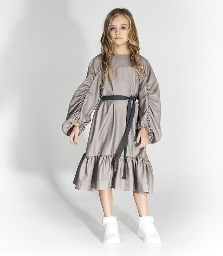 unlabel grey dress kim shirt dress