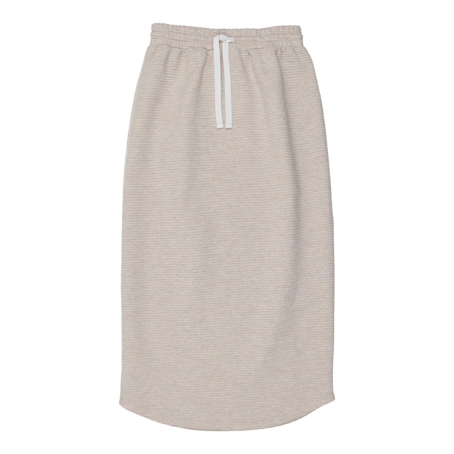 Coco Blanc Ribbed Midi Skirt