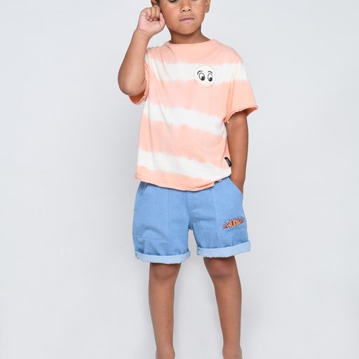 Loud Apparel Rally Tie Dye Tee Shirt w/ Eyes Patch