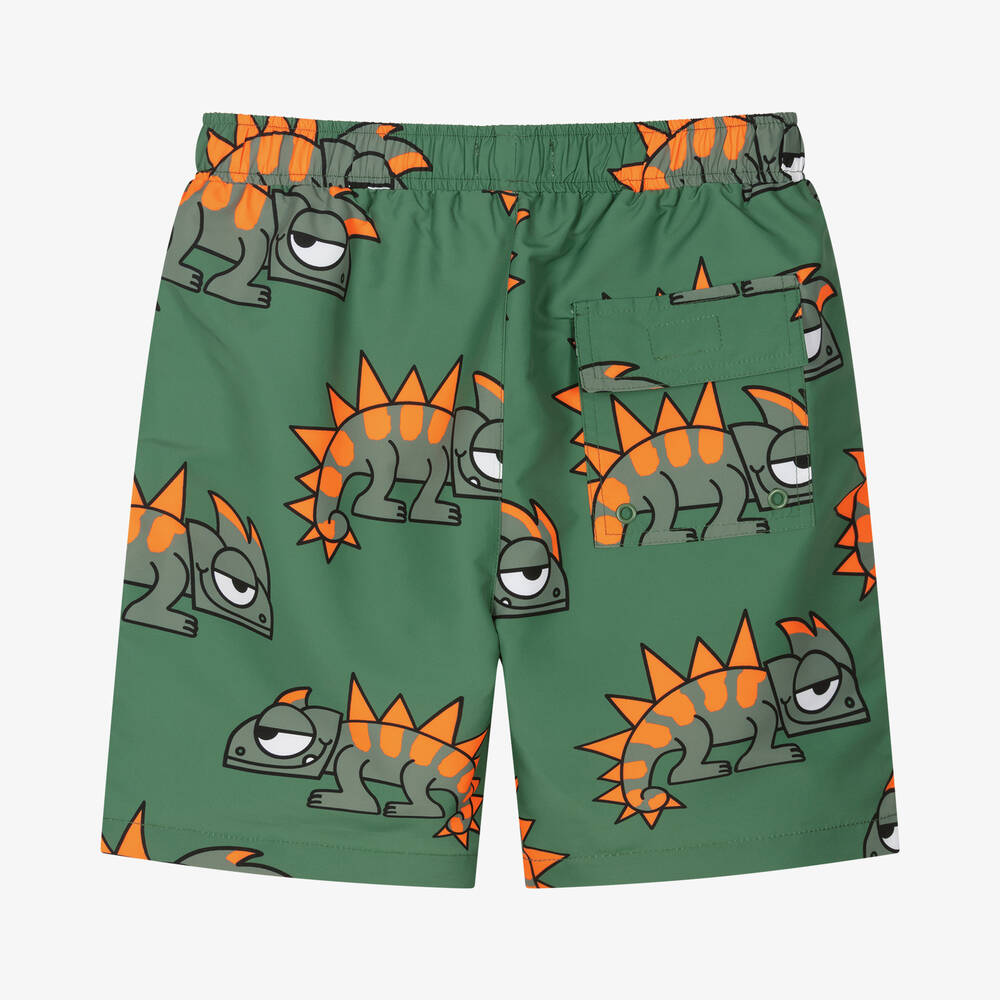 Stella McCartney Boys Gecko Print Swim Trunks