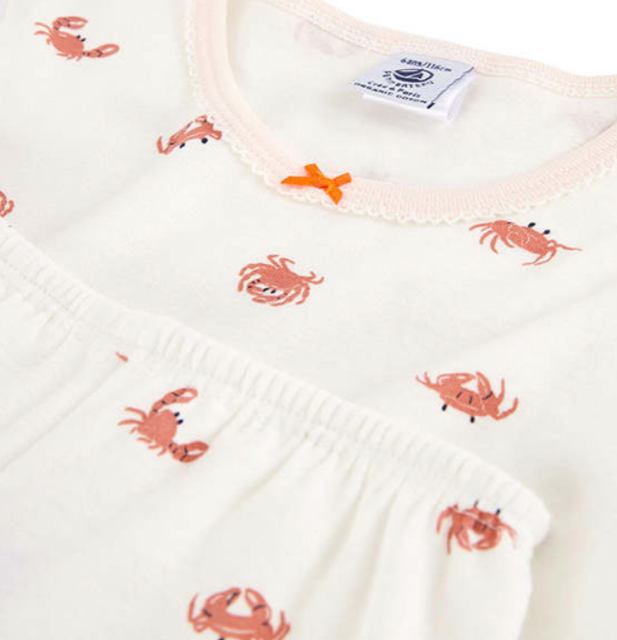 Petit Bateau Girls Crab Short PJ's