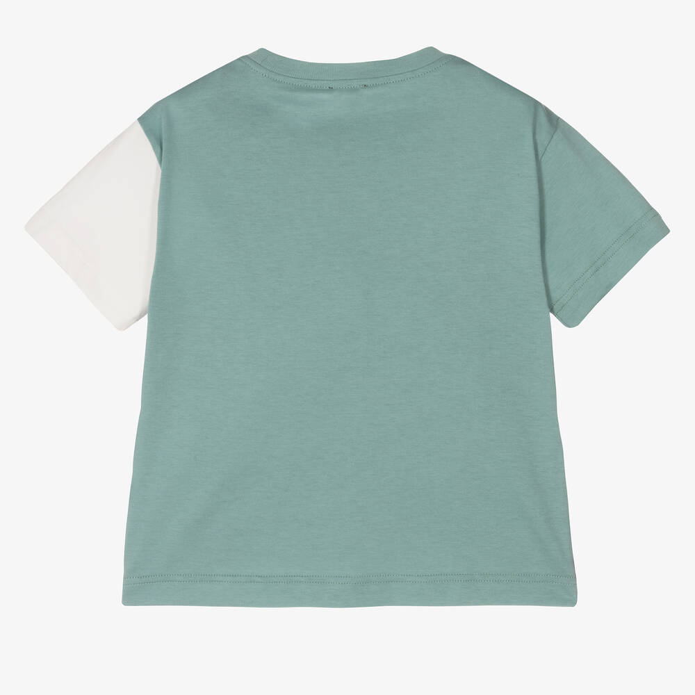 Il Gufo Boys SS T-shirt w/ Multicolored Sleeves