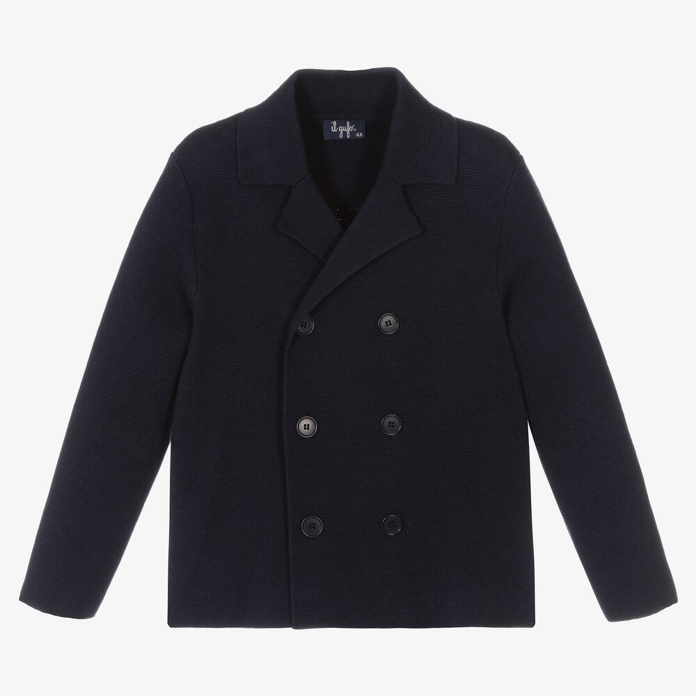 Il Gufo Boys Double Breasted Knitted Jacket