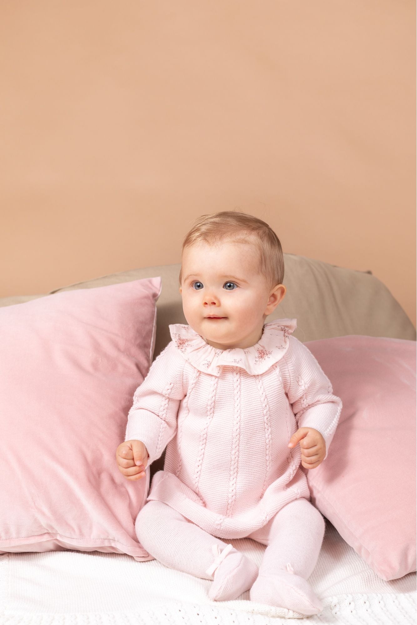 Tartine et Chocolat Baby Girl Pleated Outfit Set