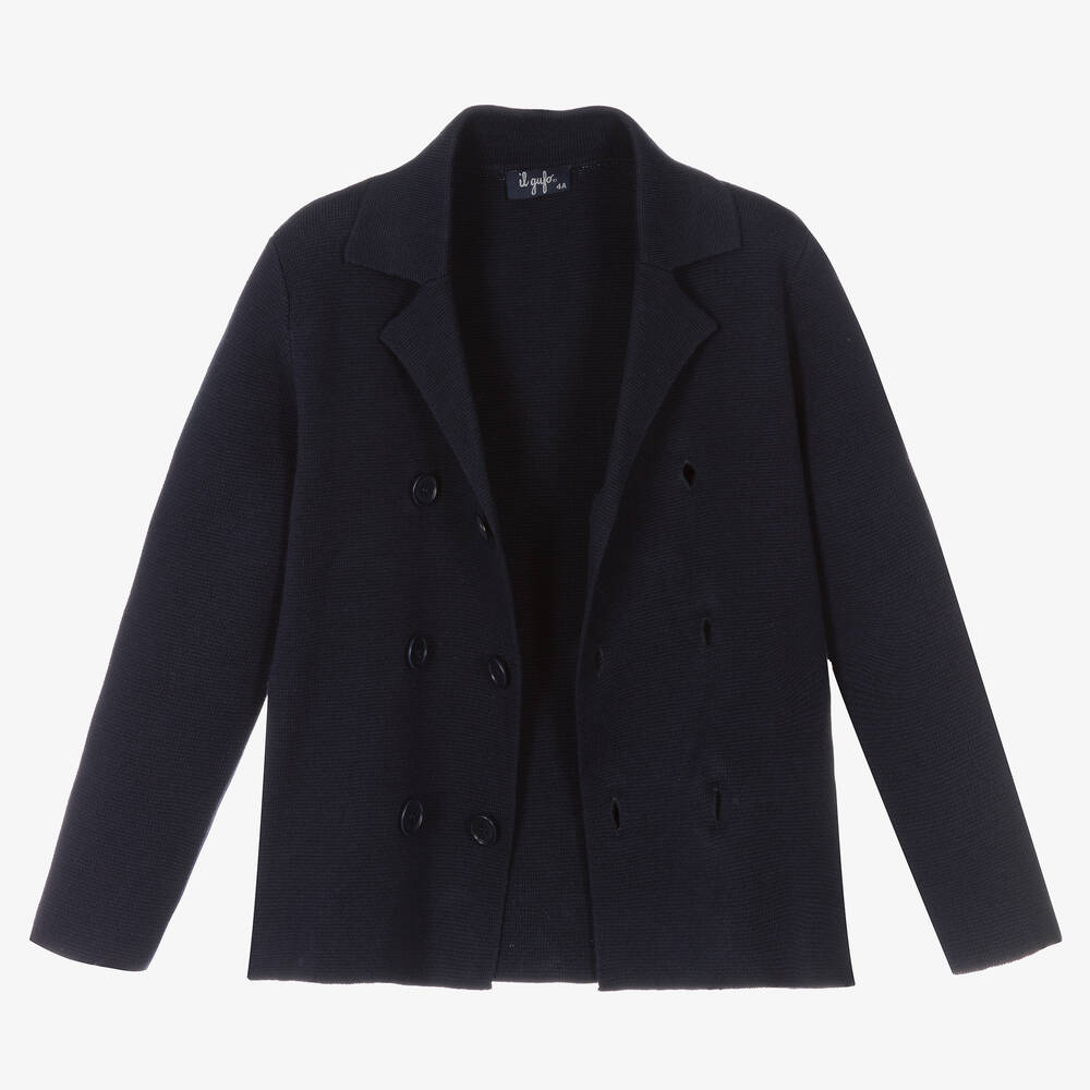 Il Gufo Boys Double Breasted Knitted Jacket