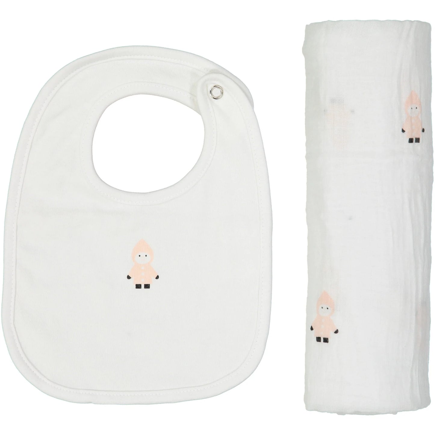 Les Lutins Swaddle & Bib Gift Set