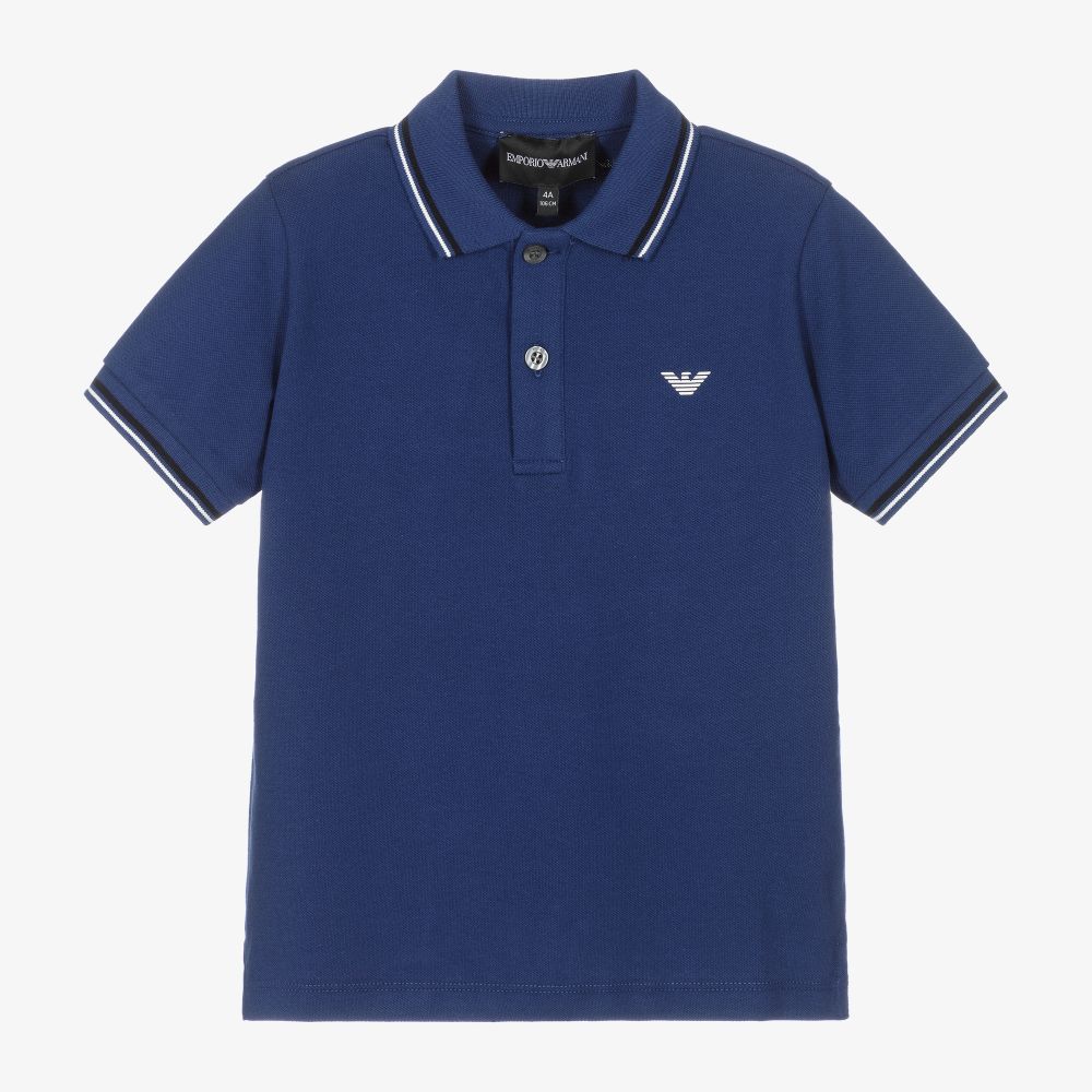 Armani Junior Boys Short Sleeve Polo Shirt