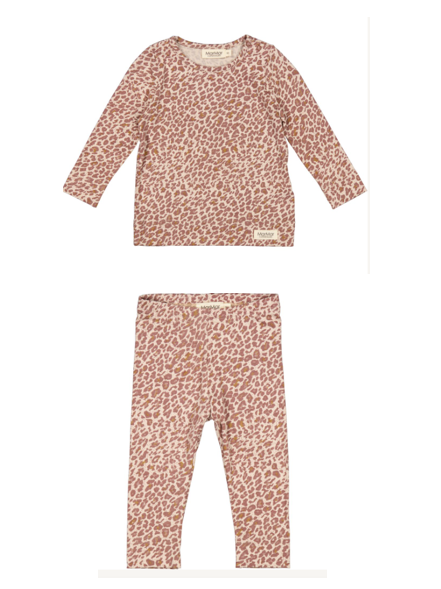 MarMar 2 Pc LS Leopard Top & Legging Set