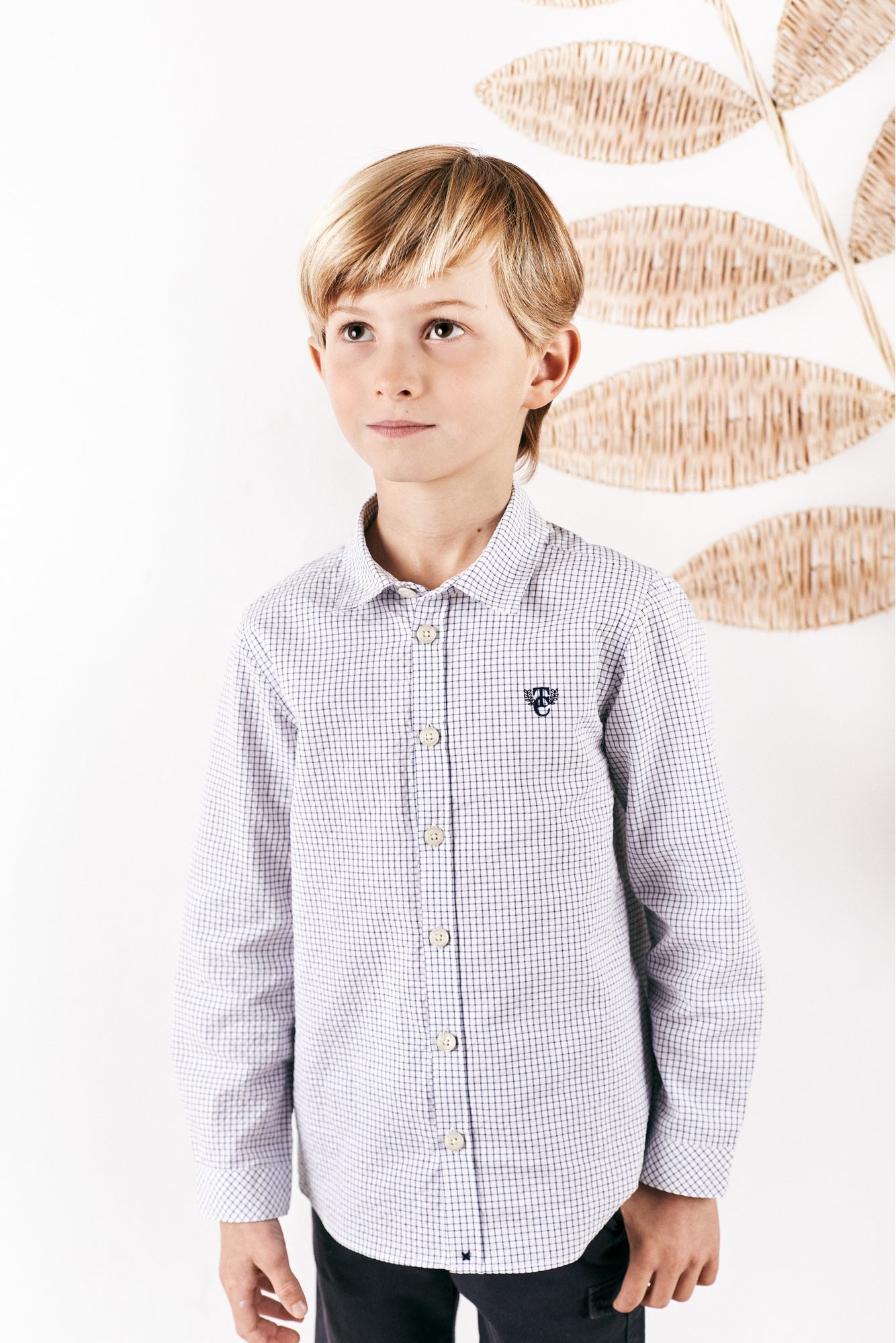 Tartine et Chocolat Check Dress Shirt
