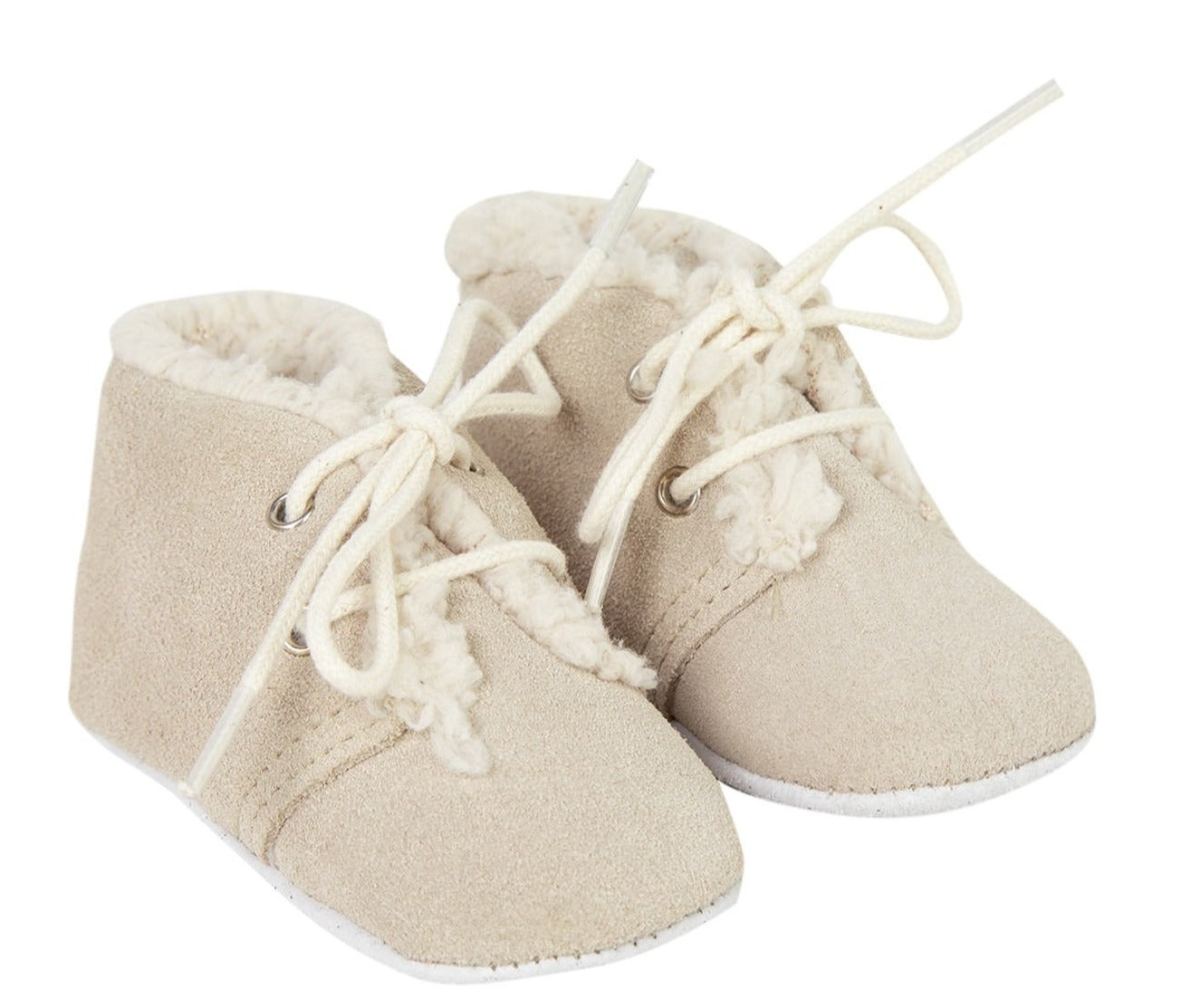 Tartine et Chocolat Baby Laced Fur Bootie