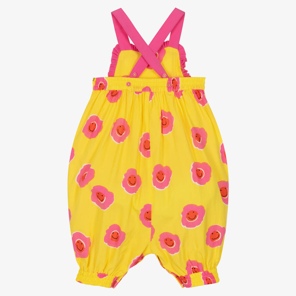 Stella McCartney Baby Girl Flowers Romper w/ Contrast Frills