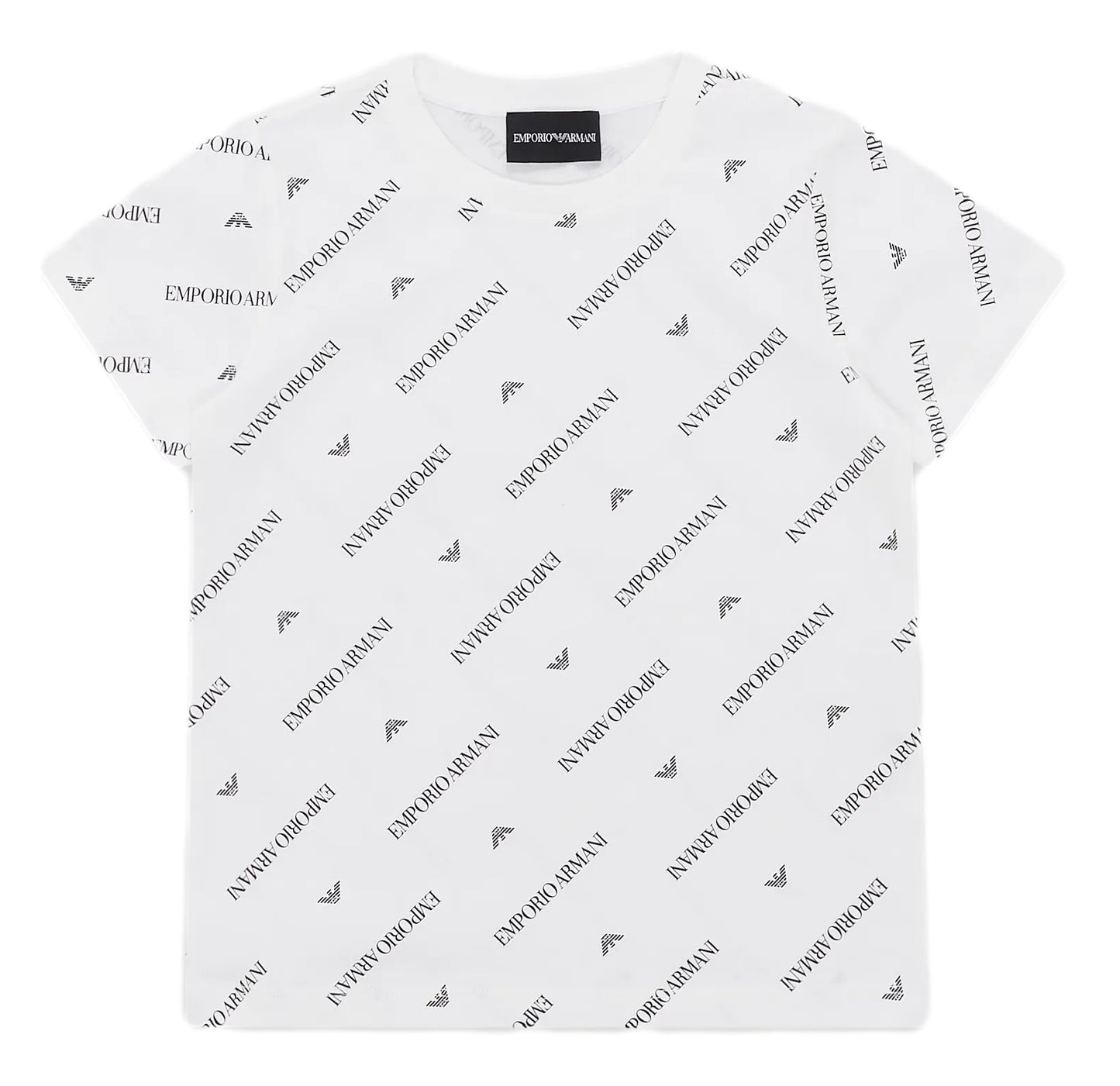 Armani Junior Boys Diagonal Logo T-Shirt