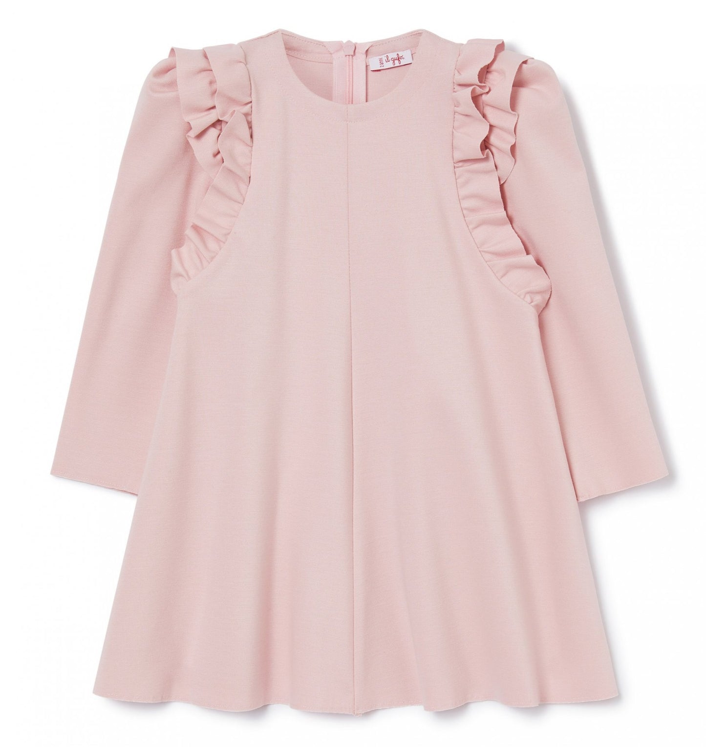 Il Gufo Shoulder Ruffle Dress