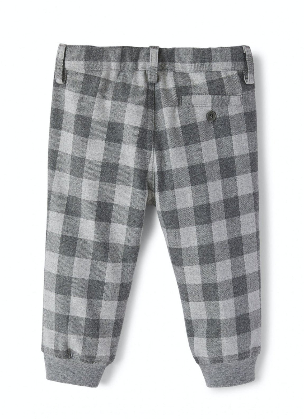 Il Gufo Toddler Plaid Elastic Pants