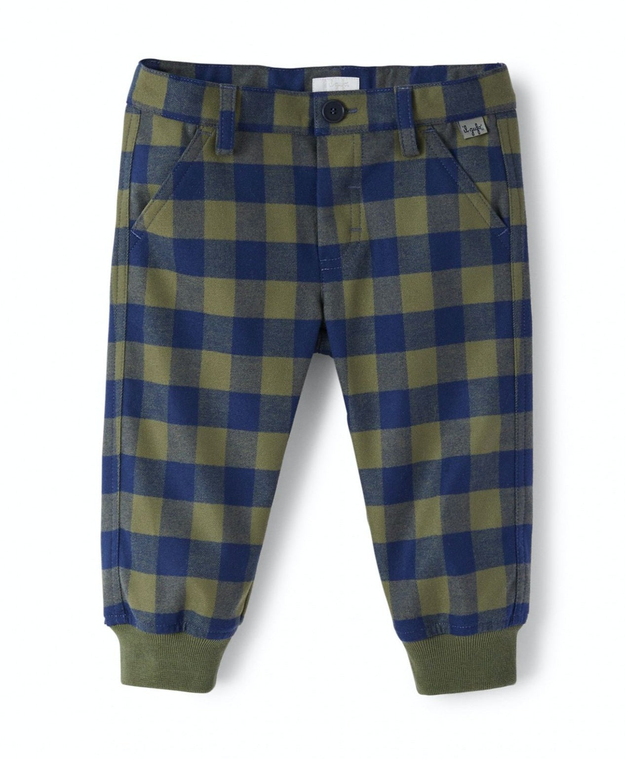 Il Gufo Toddler Plaid Elastic Pants