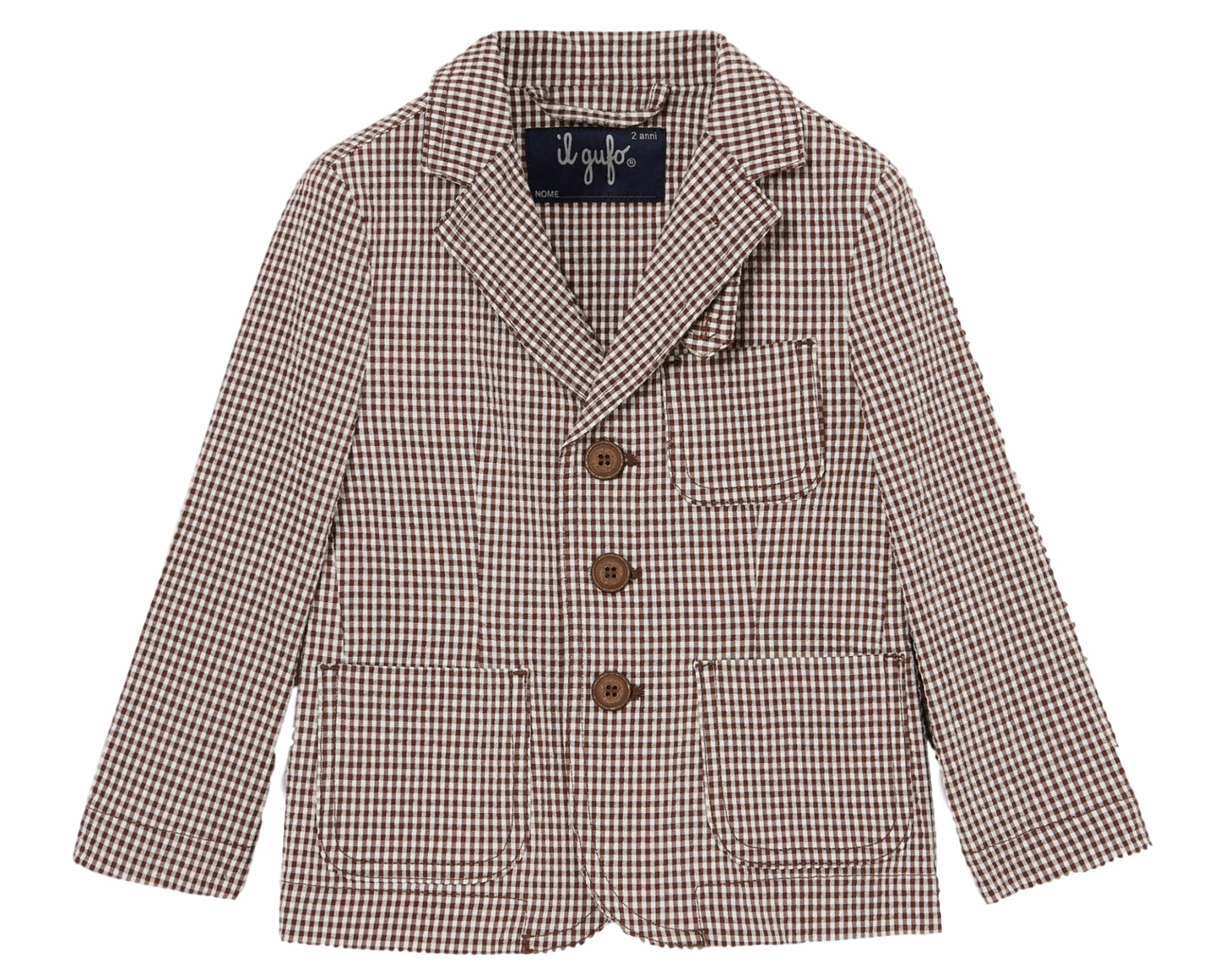 Il Gufo Soft Check Blazer