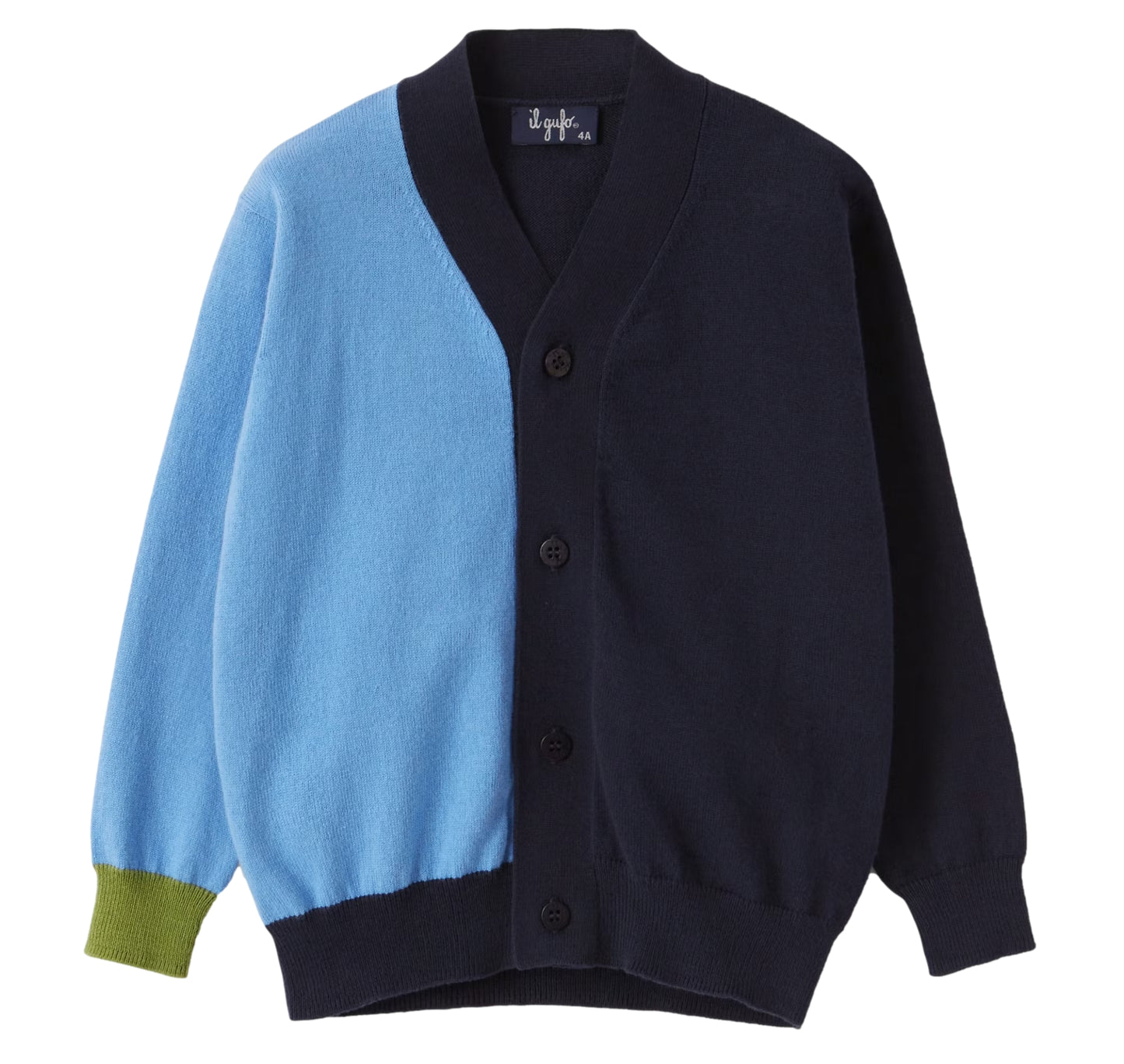 Il Gufo Boys Colorblock Cardigan