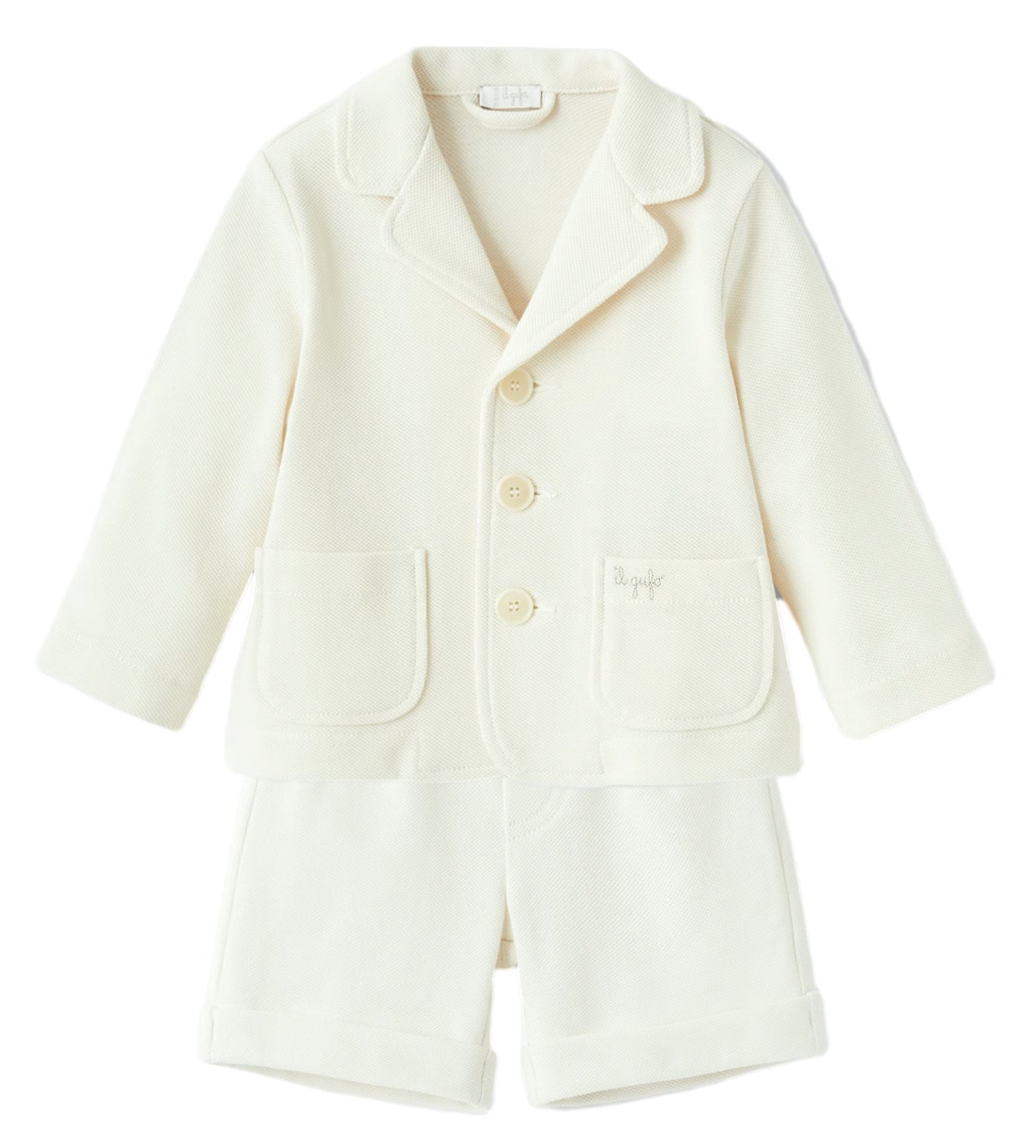 Il Gufo Baby Boy Blazer & Shorts Set