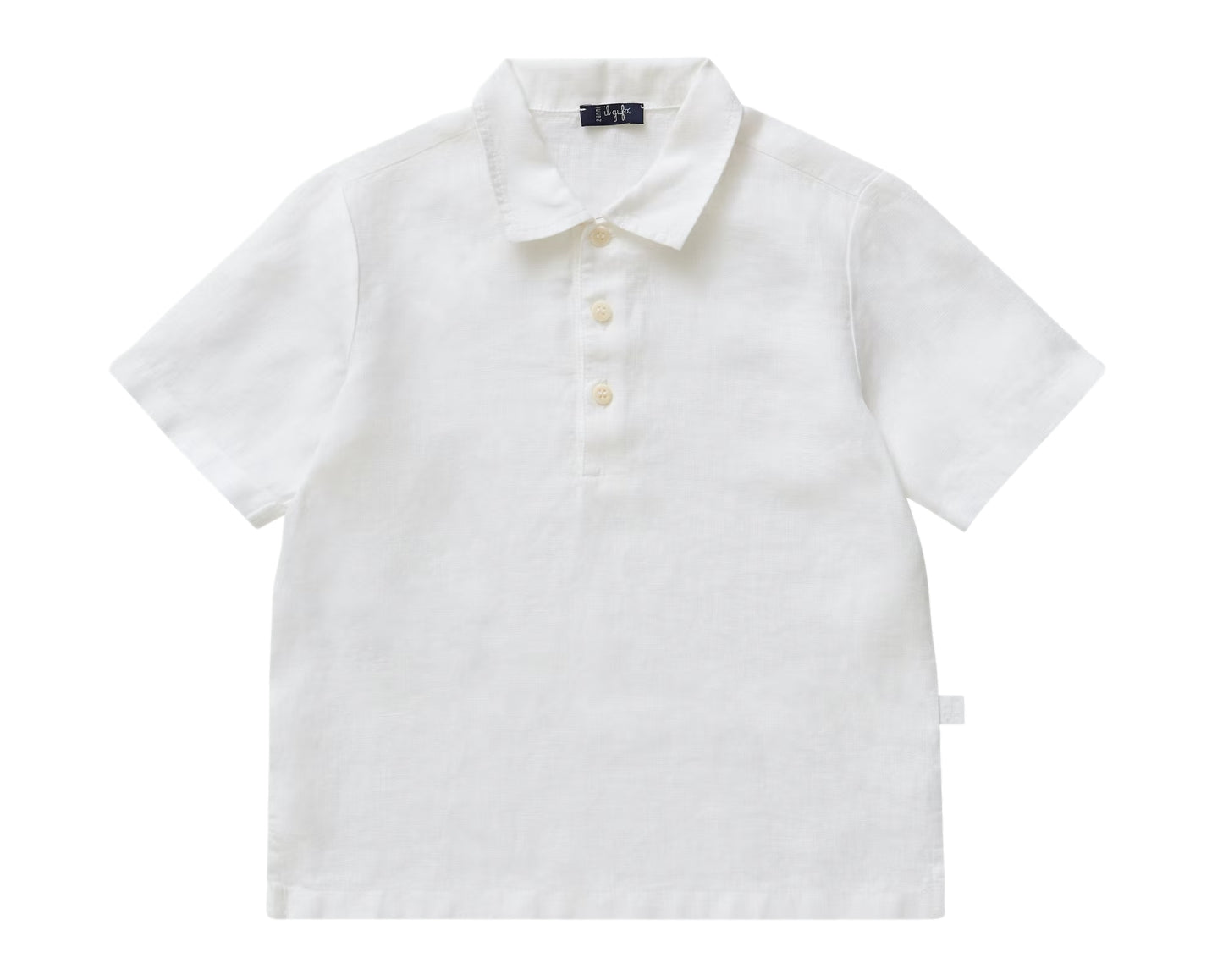 Il Gufo Boys Linen Polo Shirt