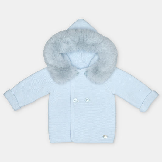Martin Aranda Fur Hooded Knit Jacket