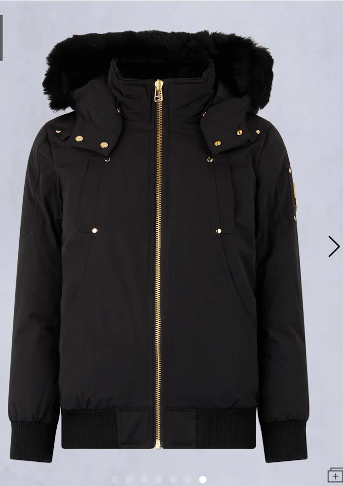 Moose Knuckles Unisex Gold Bomber Jacket