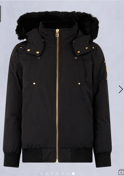 Moose Knuckles Unisex Gold Bomber Jacket