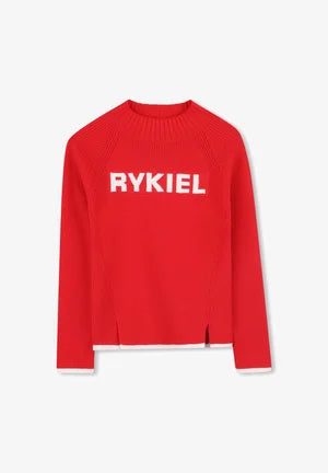 Sonia Rykiel High Neck Logo Sweater