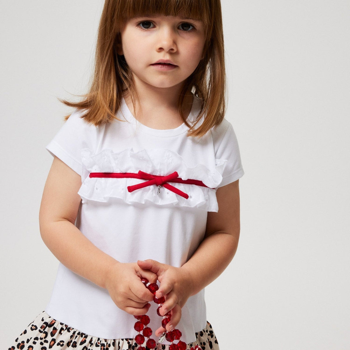 Monnalisa Free Time Jersey Ruffle Dress