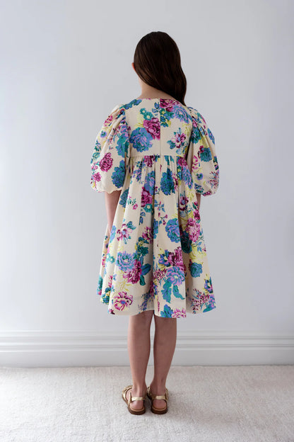 Petite Amalie Jewel Print Poplin Dress