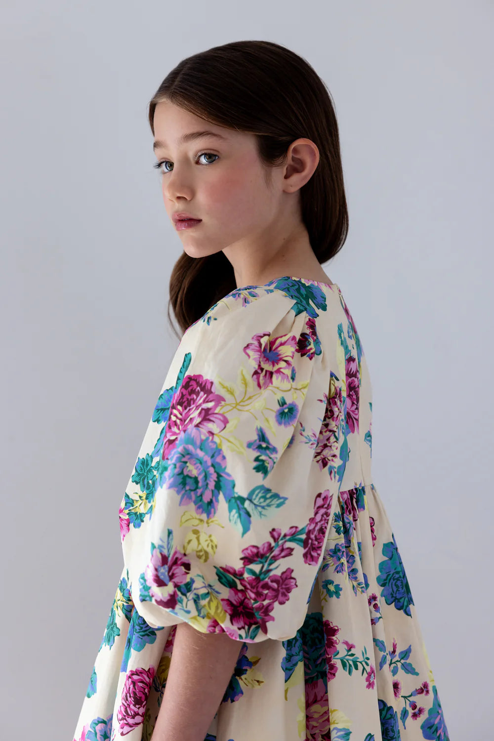 Petite Amalie Jewel Print Poplin Dress