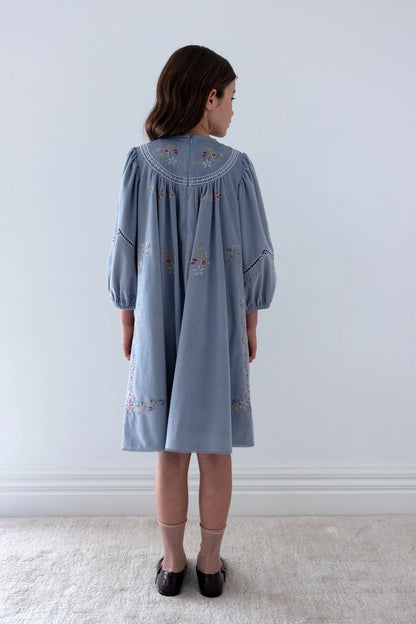 Petite Amalie Cross Stitch Embro Cord Dress
