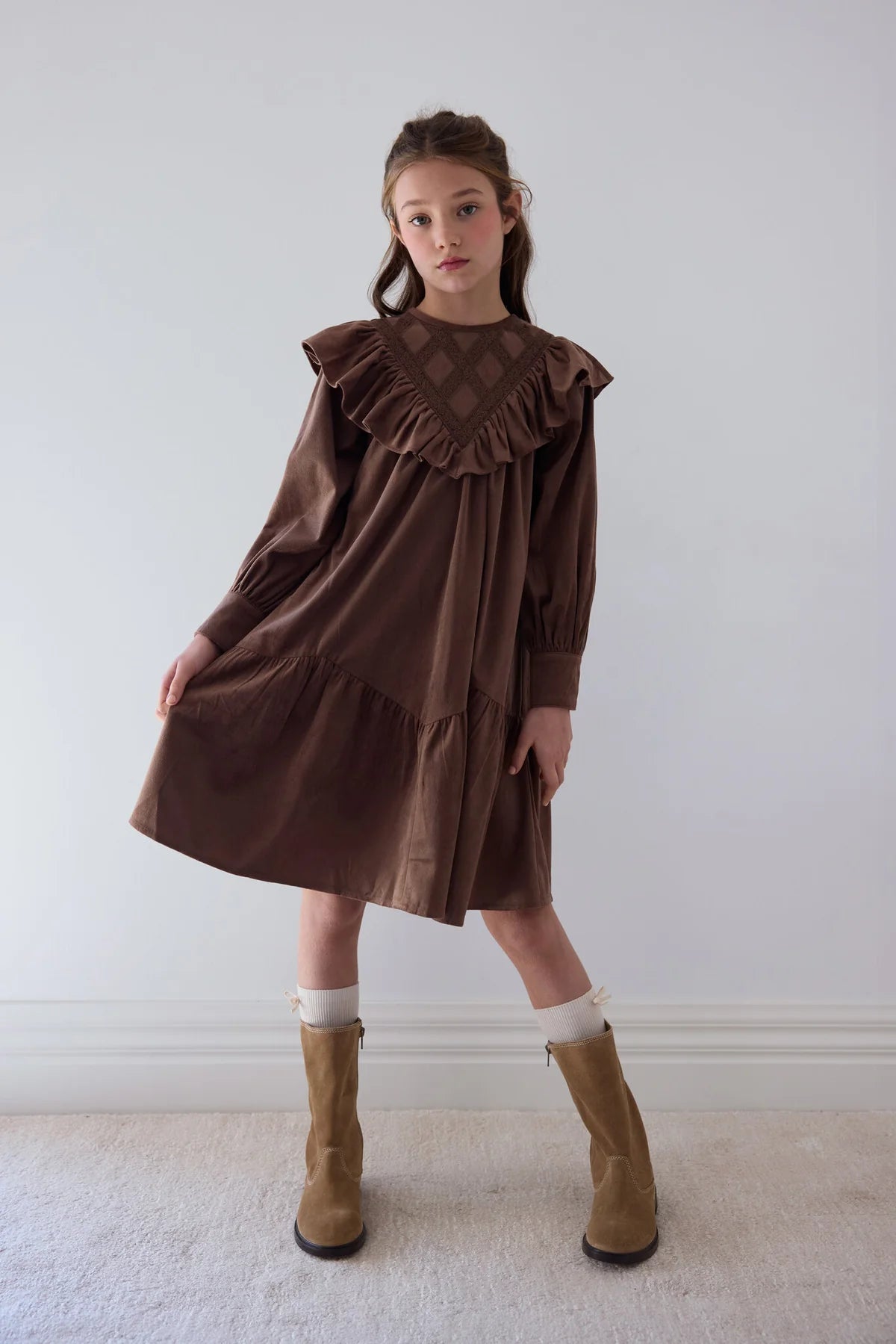 Petite Amalie Criss Cross Cord Dress