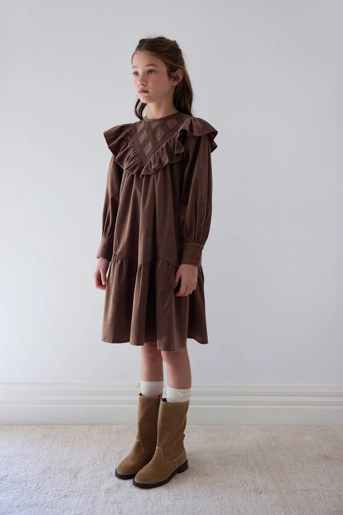 Petite Amalie Criss Cross Cord Dress