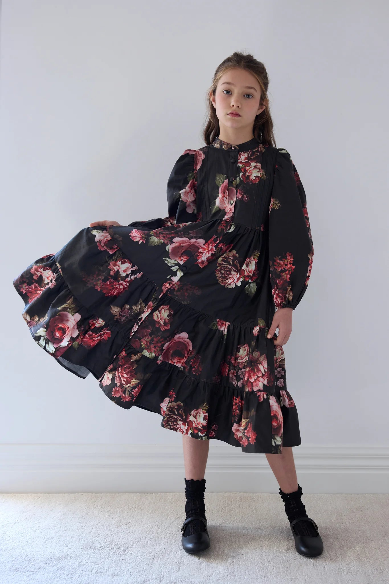Petite Amalie Floral Poplin Dress