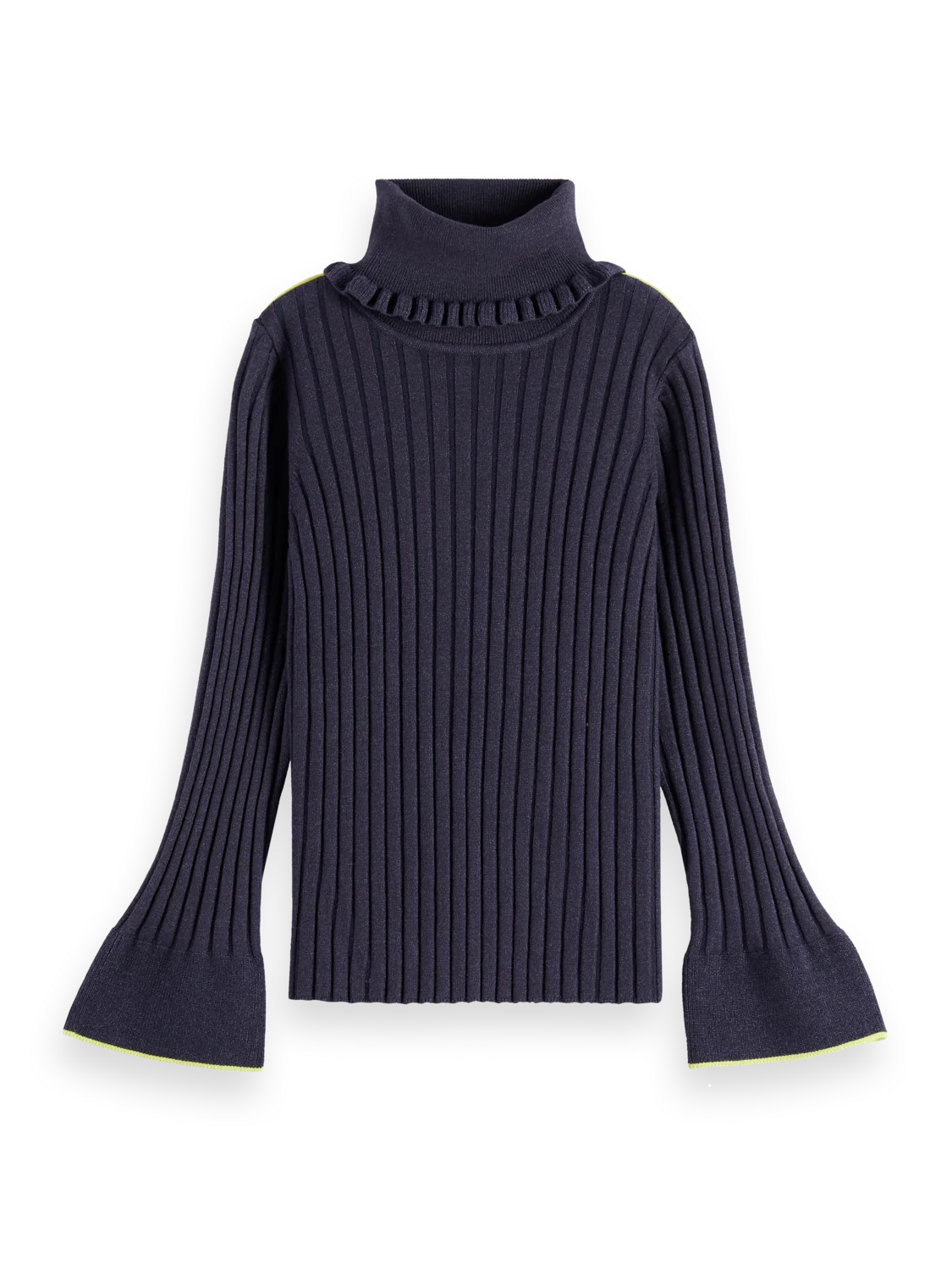 Scotch & Soda Rolled Neck Ribbed LS Pullover