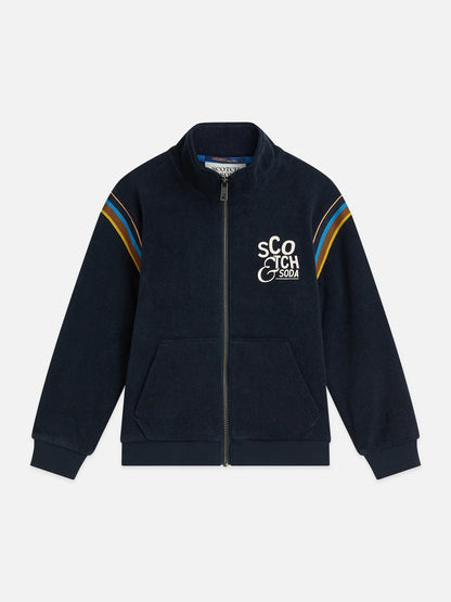 Scotch & Soda Relaxed Toweling Zip Up