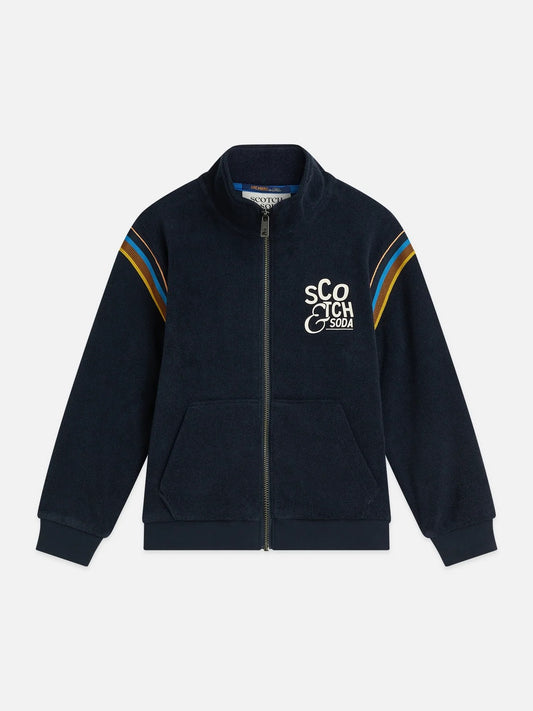 Scotch & Soda Relaxed Toweling Zip Up