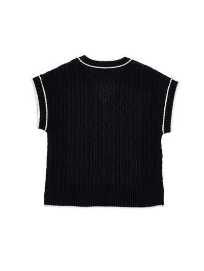 Monnalisa V-Neck Knit Sweater | Tuesday's Child