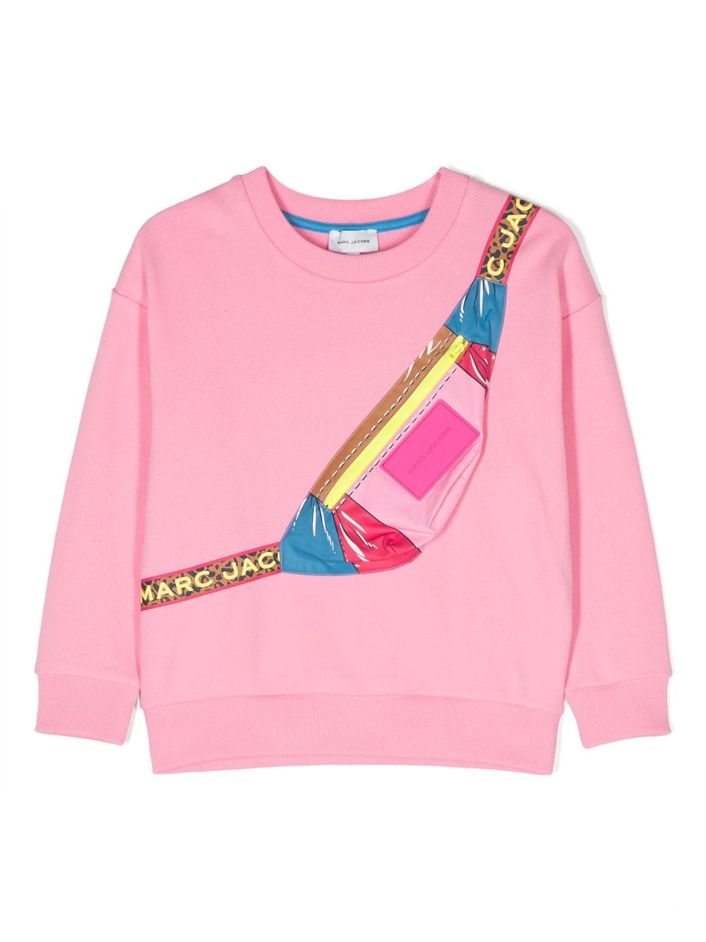 Little Marc Jacobs LS Zip Fanny Pack Print  Sweatshirt
