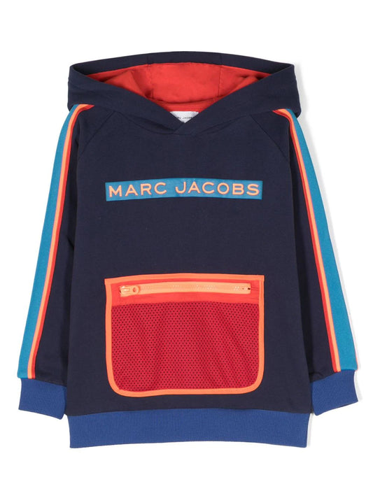 Little Marc Jacobs Mesh Pouch Pull Over Hoodie