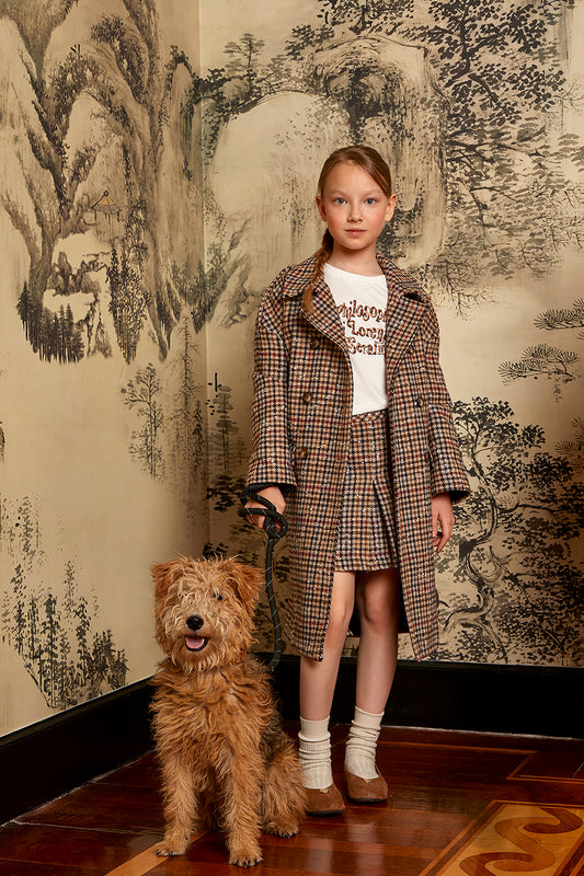 Philosophy Hound's-tooth Mini Skirt