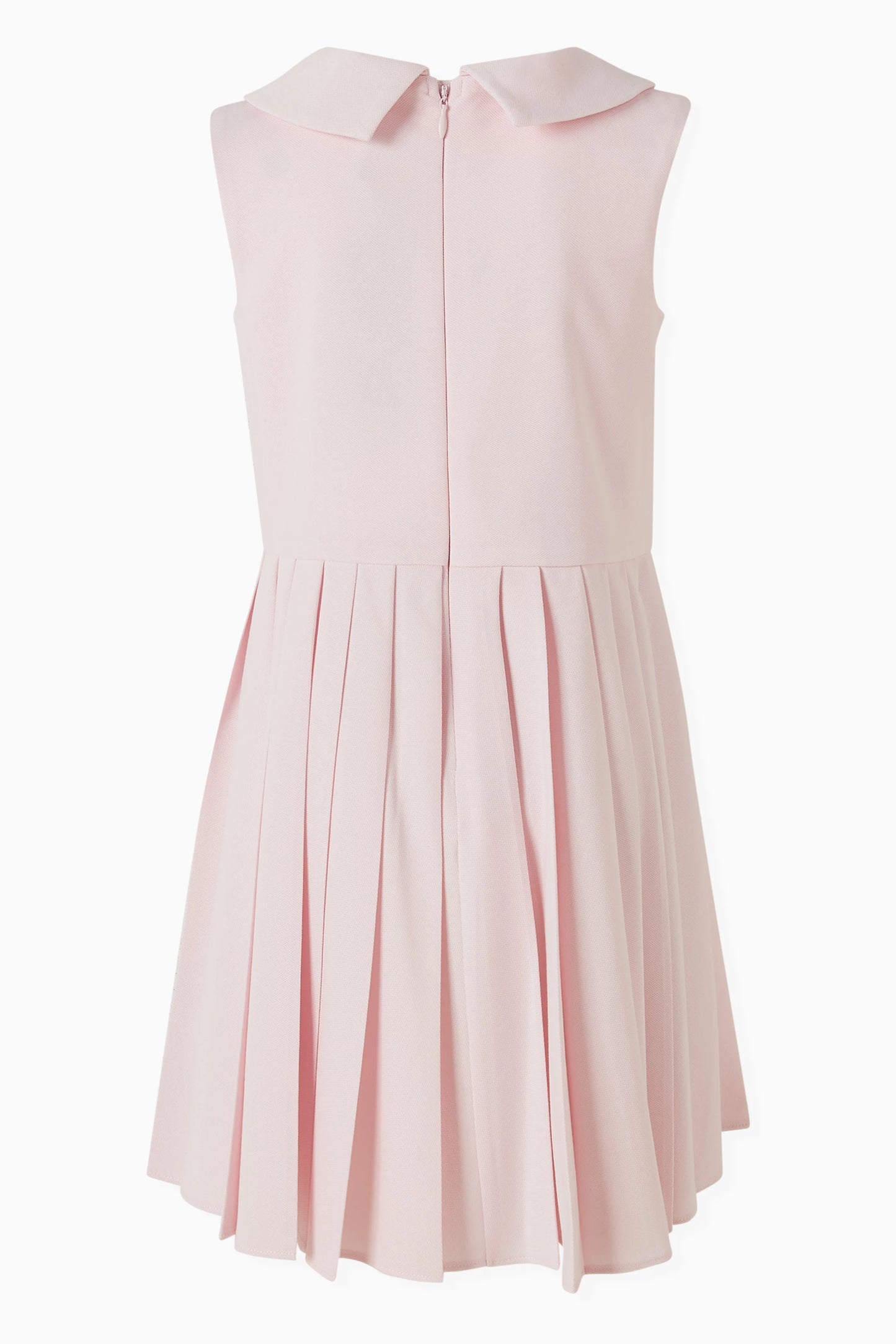 Armani Junior Sleeveless Logo Pleated Dress