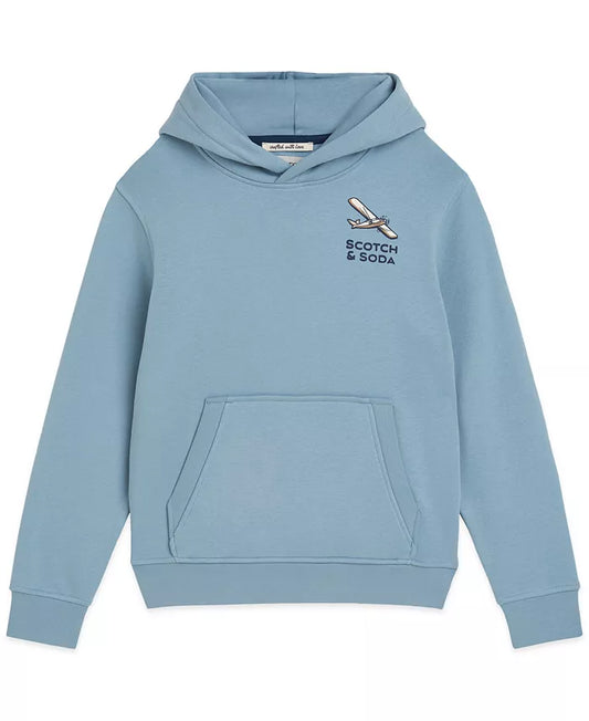 Scotch & Soda Logo Graphic Fleece Hoodie