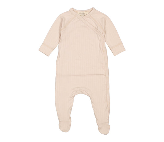 MarMar Cream Taupe Baby Micro Modal Footie
