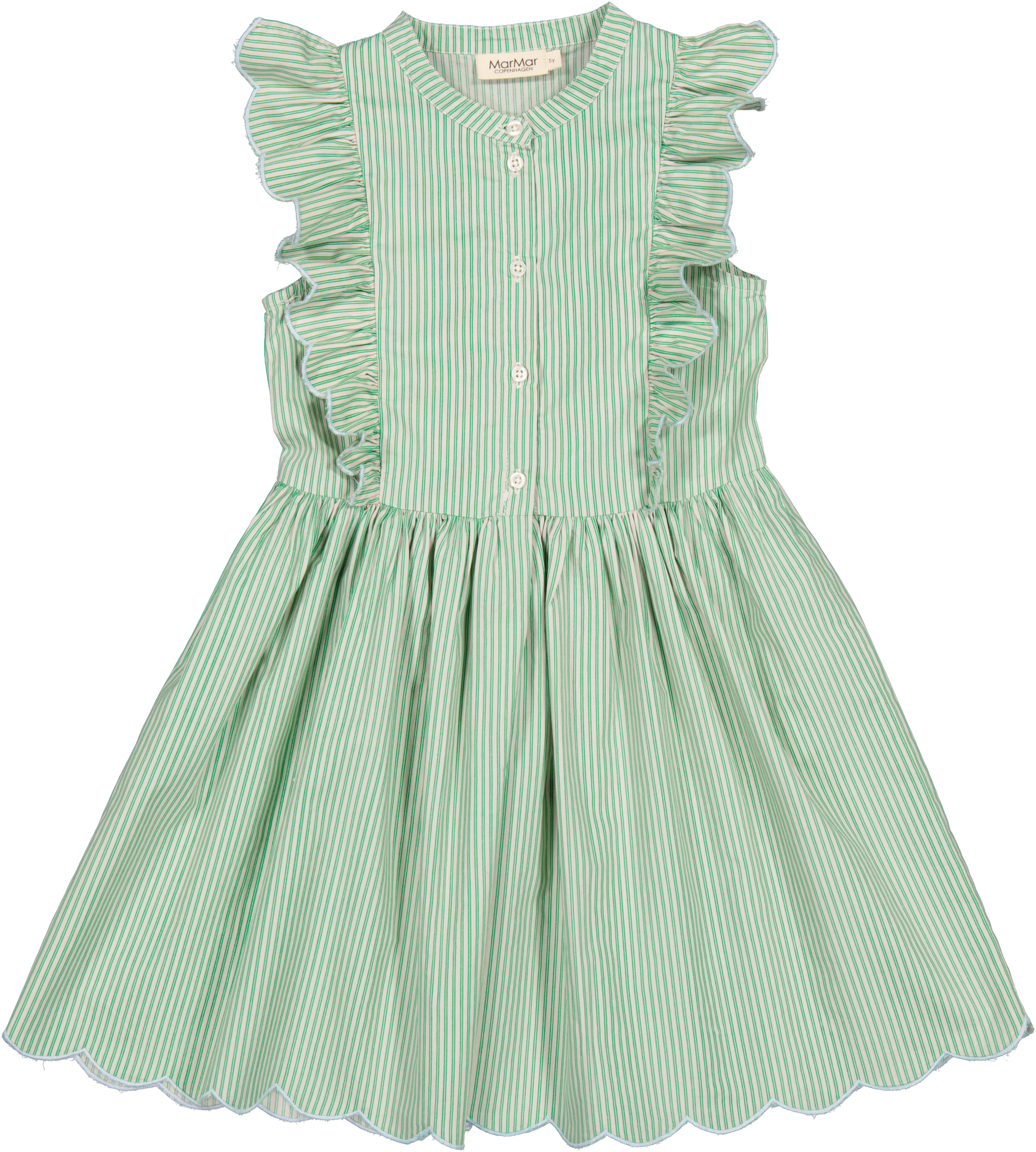 Mar Mar Deidra Dress Mint Leaf Stripe / 5Y Mar Mar Deidra Dress Mint Leaf Stripe / 5Y