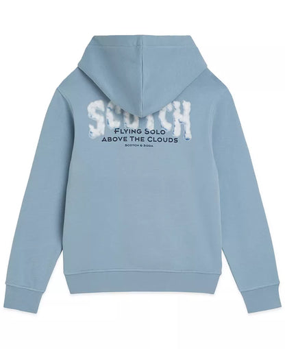 Scotch & Soda Logo Graphic Fleece Hoodie
